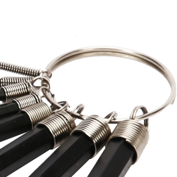Hex key Wrench Set Short 8-PC/Key Ring, Sockets & Wrenches, hex key used for for driving bolts & screws, allen key wrench set.