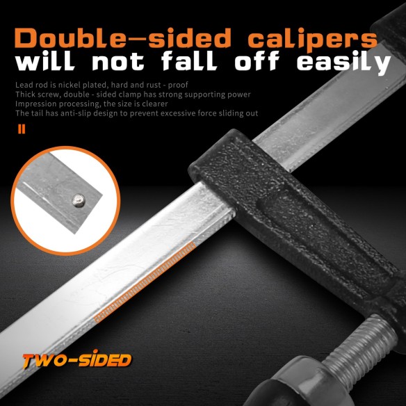 f clamp, 50x150 mm,
for wood, electrical, hand tools and pliers