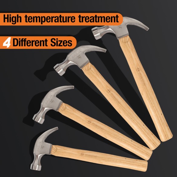 High-Quality Claw Hammer with Durable Wooden Handle | KSEIBI