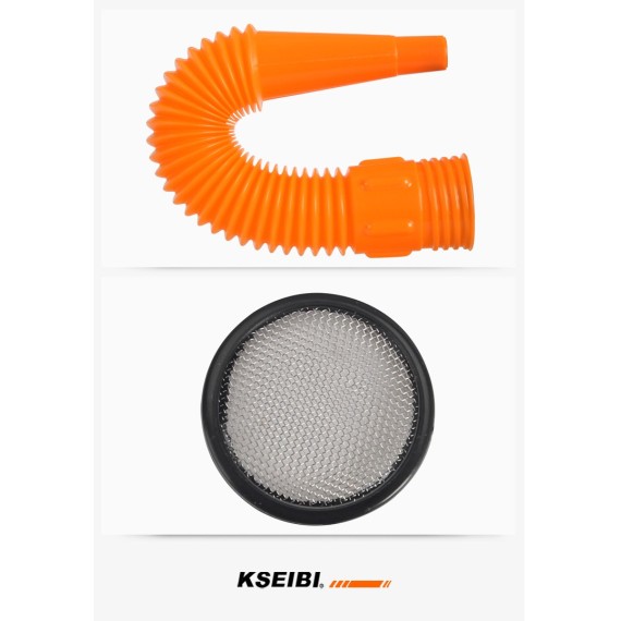 Funnel With Filter, oil funnel with filter and removable spout,
plastic car gasoline engine oil funnel,