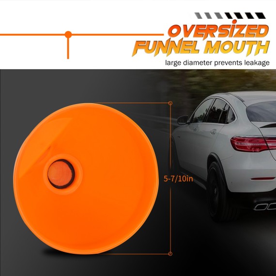 Funnel With Filter, oil funnel with filter and removable spout,
plastic car gasoline engine oil funnel,