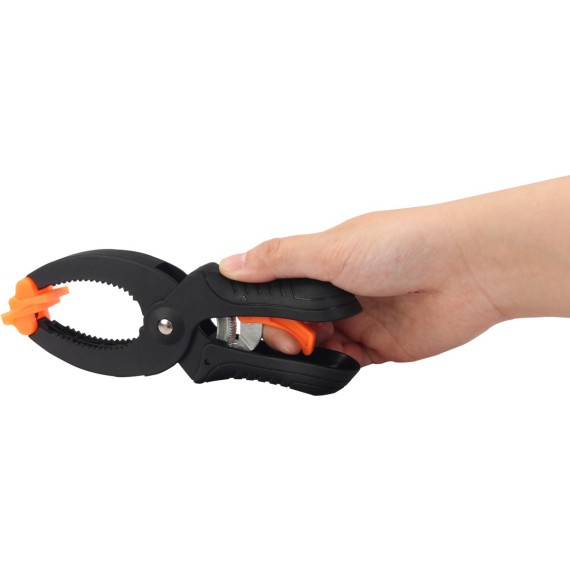 Ratchet Plastic Clamp,
wood working clamp,
quick ratchet release squeeze