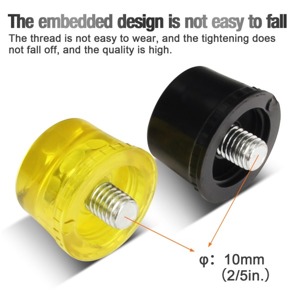 Soft Head Plastic Mallets Fiberglass Handle, Contractor's Tools, plastic mallets for wood workers, plastic tpr handle.