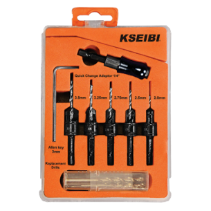 Countersink Drill Bits With Plastic Box