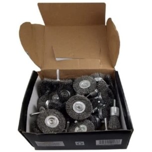 弯曲刷子套装，镀钢6mm 40-PC