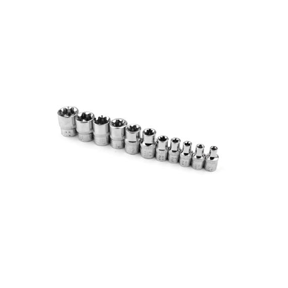 hexagon socket set 3/8"&1/4 E 11-PC, sockets, wrenches, star, set, hex