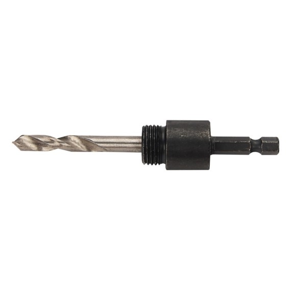 Quick-Release Holesaw Arbor, power tool accessories, bi-metal hole saw replacement mandrel with drill bit.