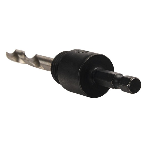 Quick-Release Holesaw Arbor, power tool accessories, bi-metal hole saw replacement mandrel with drill bit.