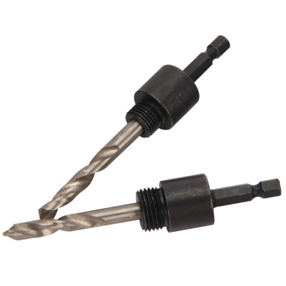 Quick-Release Holesaw Arbor, power tool accessories, bi-metal hole saw replacement mandrel with drill bit.