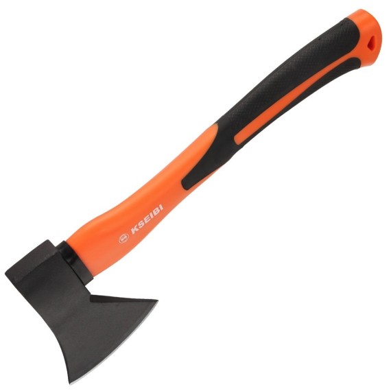 Axe With Fiberglass Handle, Contractor's Tools, wood cutting, clipping, shearing, hand tools.