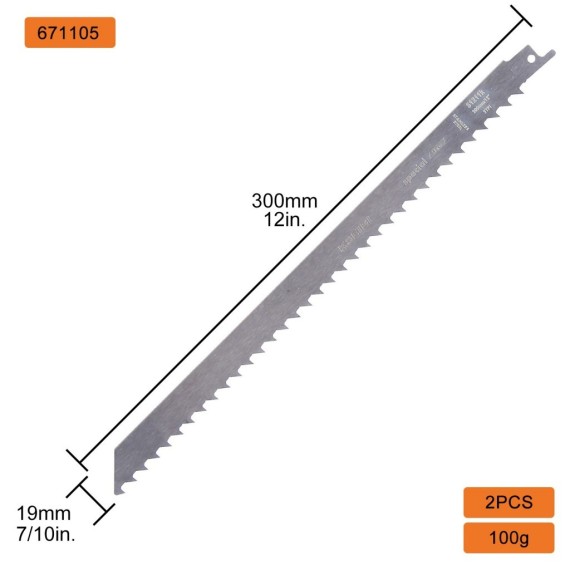 Reciprocating Saw S1211K - 300mm, power tool accessories, jigsaw blade, reciprocating saw blade.