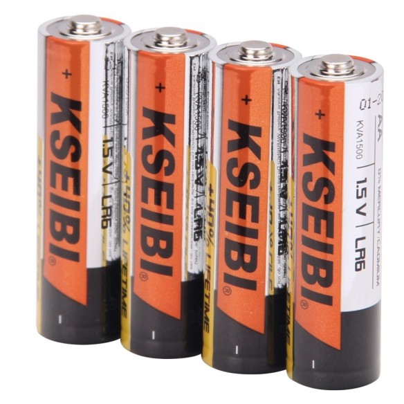 Alkaline Battery LR6/AA - 4PCS,
non-rechargeable,High energy 1.5V Alkaline Battery for household appliances.