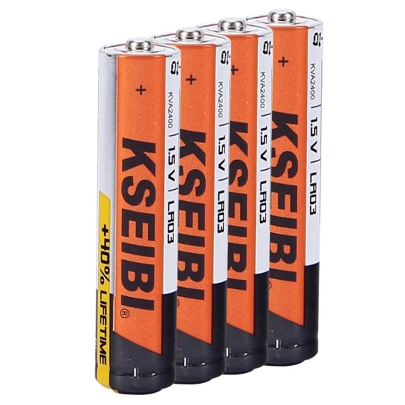 Alkaline Battery LR03/AAA - 4PCS,
non-rechargeable,High energy 1.5V Alkaline Battery for household and business appliances.
