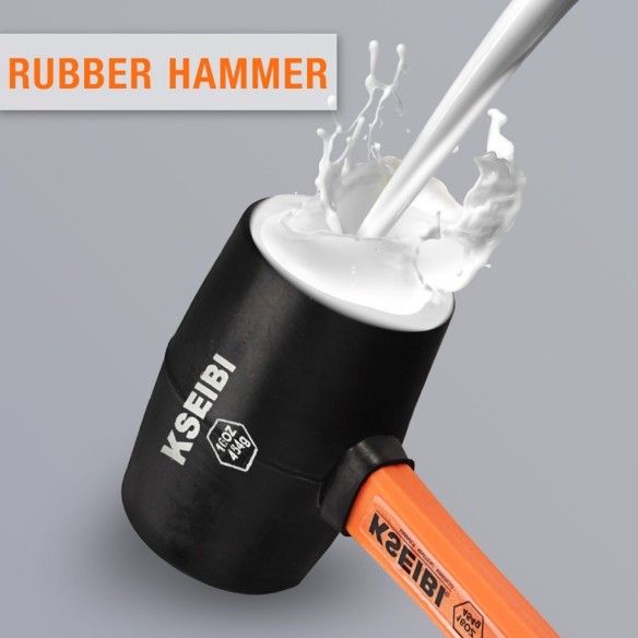 Rubber Hammer Hard Black Head/Progrip, Contractors Tools,
hammer,
rubber,
light weight.