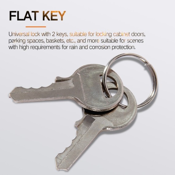 Waterproof Padlock, Heavy Duty waterproof security padlock with 2 keys, for locking cabinet doors/gates/lockers & baskets.