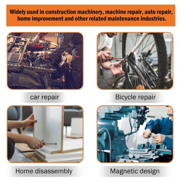 Magnetic Bit Holder With Handle,
Sockets & Wrenches,
comfortable handle,
rubber handle,
non-slip handle.