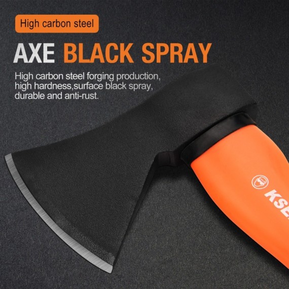 Axe With Fiberglass Handle, Contractor's Tools, wood cutting, clipping, shearing, hand tools.