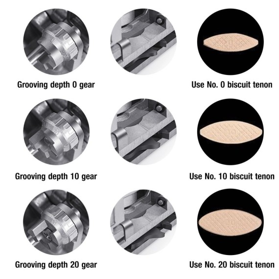 Wood Biscuits, Compressed hardwood biscuits jointer with 3 sizes, for woodworking in medium size furniture/cabinets/trim.