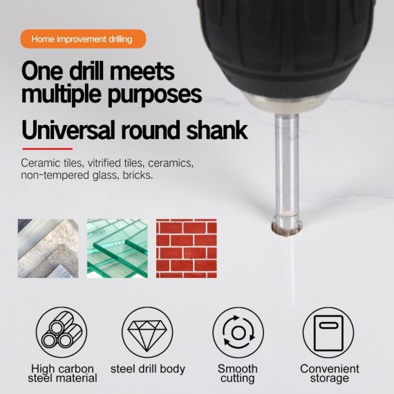 Glass & Tile Drill Bits, accurate drill in glass, tile,mirror and ceramic, power tools accessories.