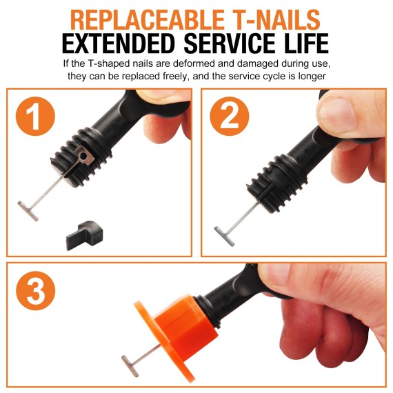 Tile Leveling System/Spacer, Contractor's Tools, tile,
reusable,
Tile leveling