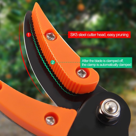 Long Reach Cut And Hold Bypass Pruner, Hand tools, Gardening tools, telescopic pruner
