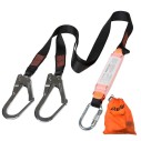 Double Hook Internal Shock Lanyard Fall Protection Equipment For Safety Harness, Safety Tools, polyester webbing.