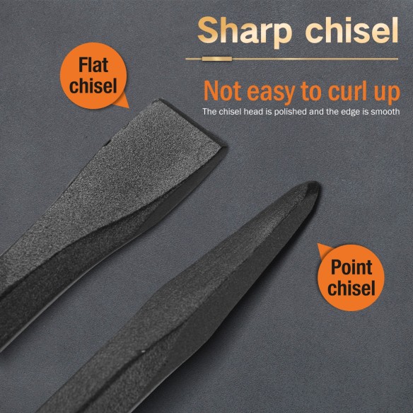 Flat Cold Chisels Oct Shank,
octagonal chisels,
pointed concrete chisels