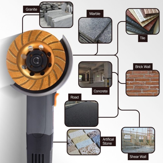 ديسك كسر حرف ألماسي سوبرتوربو 105×22.2 ملم لقطع البلاط والخرسانة | KSEIBI