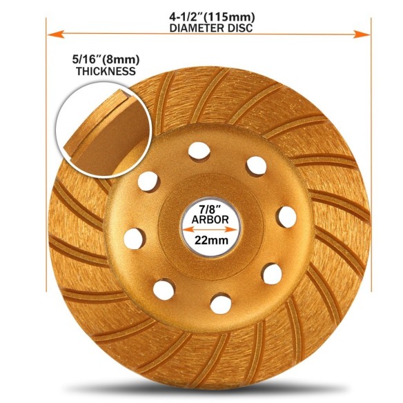 diamond cup wheels superturbo, power tools accessories