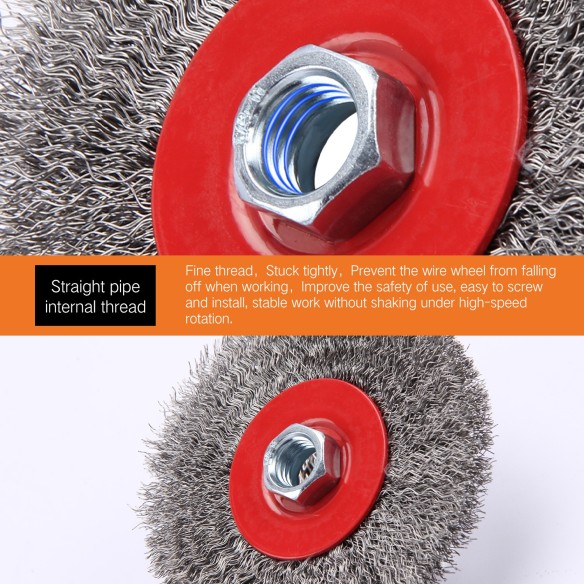 Crimped Wire Wheels, Power Tools Accessories ,wire brush wheels ,wire brush for bench grinder