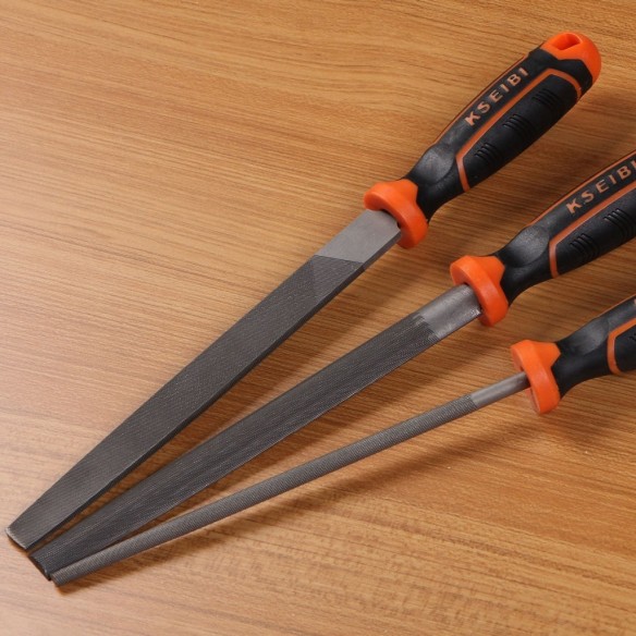 Steel File Sets 3-PC, Cutters & Saws Tools, steel hand file sets 3-pc, hardware & metalworking, smoothing or forming objects.