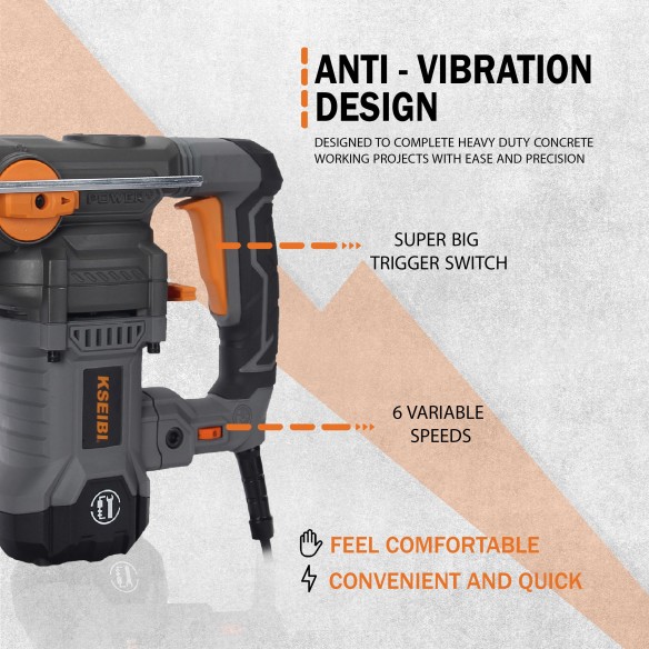 KSH 4-28 电锤，SDS-PLUS，1050瓦，适合28毫米 | KSEIBI