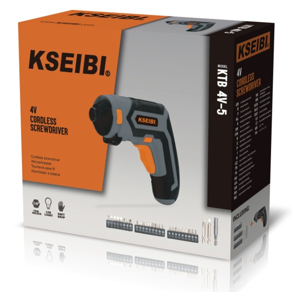 Powerful and Versatile 4V Cordless Screwdriver for DIY Projects | KSEIBI