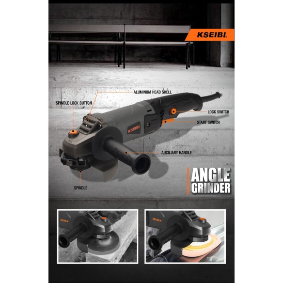 High-Powered KWS 20-180 Angle Grinder for Precision Grinding | KSEIBI