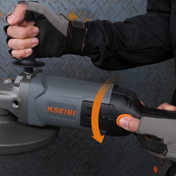 Угловая шлифмашина KWS 24-230: мощность 2400 Вт, диаметр 230 мм | KSEIBI