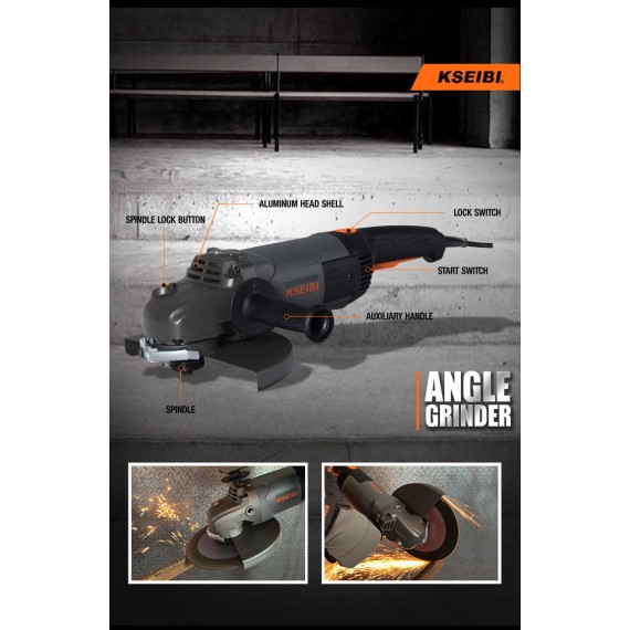 High-Power Angle Grinder for Heavy-Duty Projects | KSEIBI