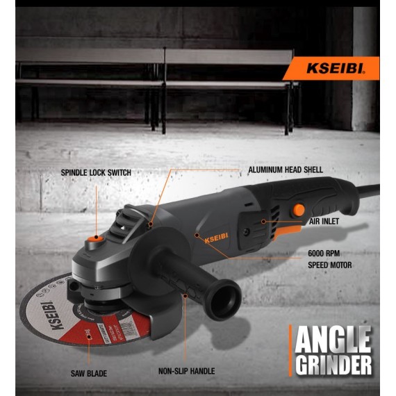 High-Power Angle Grinder for Heavy-Duty Projects | KSEIBI