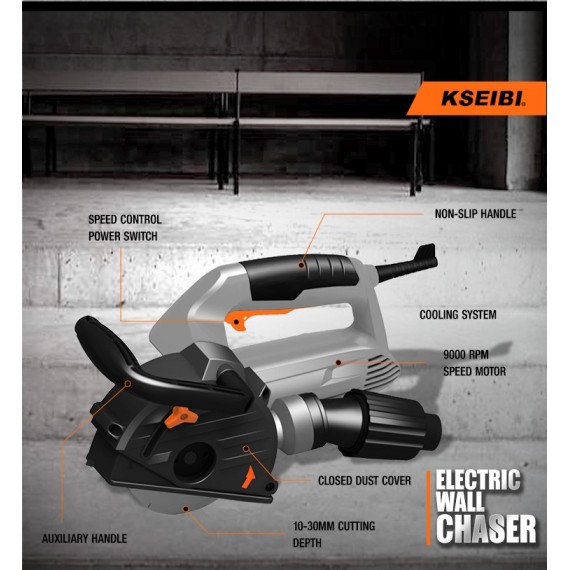 High-Performance KNF 15-125 Wall Chaser for Precise Cuts | KSEIBI