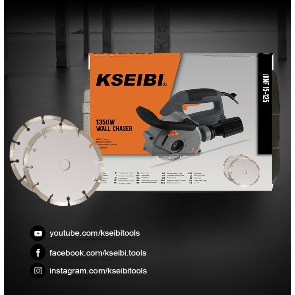 High-Performance KNF 15-125 Wall Chaser for Precise Cuts | KSEIBI