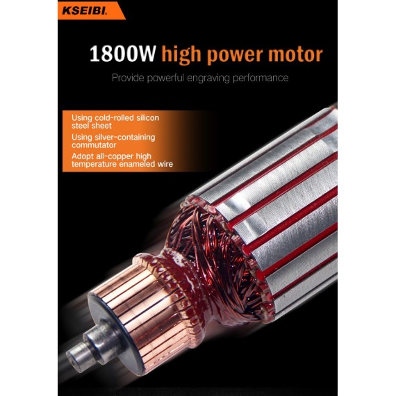 High-Powered KOF 1800 V Router for Precision Woodworking | KSEIBI