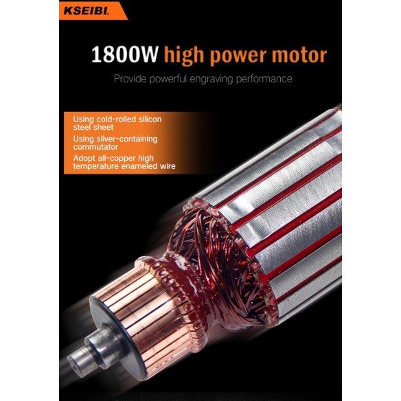 High-Powered KOF 1800 V Router for Precision Woodworking | KSEIBI