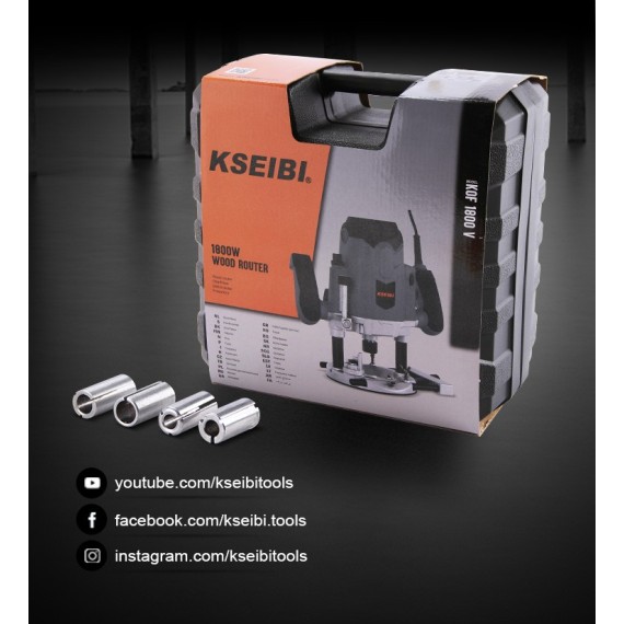 High-Powered KOF 1800 V Router for Precision Woodworking | KSEIBI