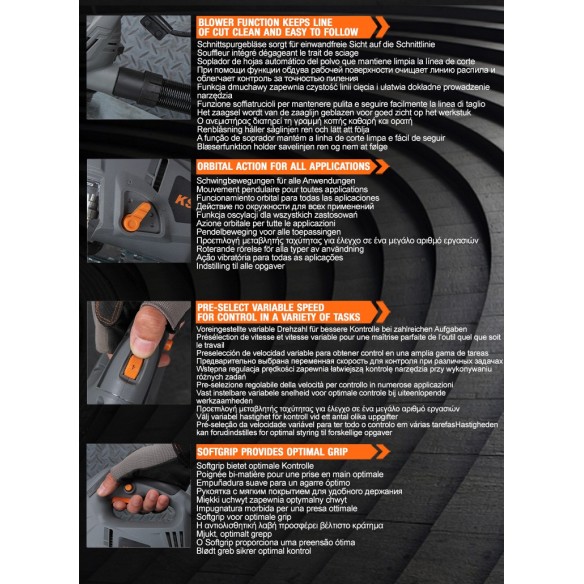 Powerful 80mm Jigsaw with 710W Motor for Precision Cuts | KSEIBI