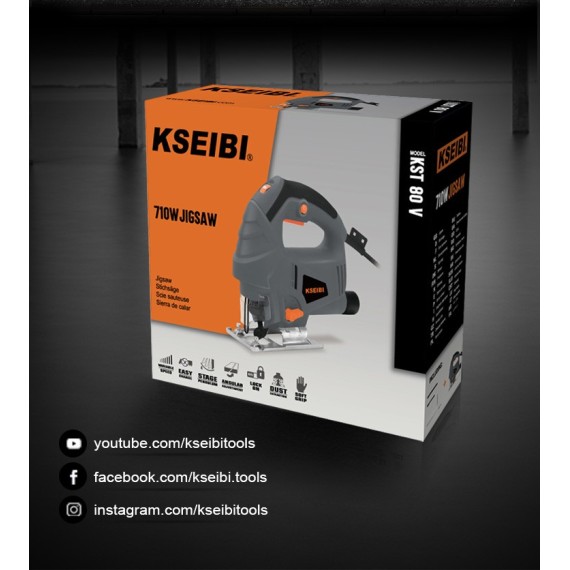 KST 80 V 电动曲线锯，高性能曲线切割工具 | KSEIBI