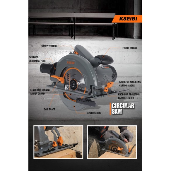 High-Powered Circular Saw for Precision Cuts | KSEIBI
