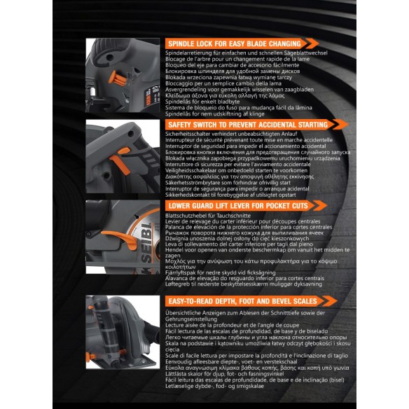 High-Powered Circular Saw for Precision Cuts | KSEIBI