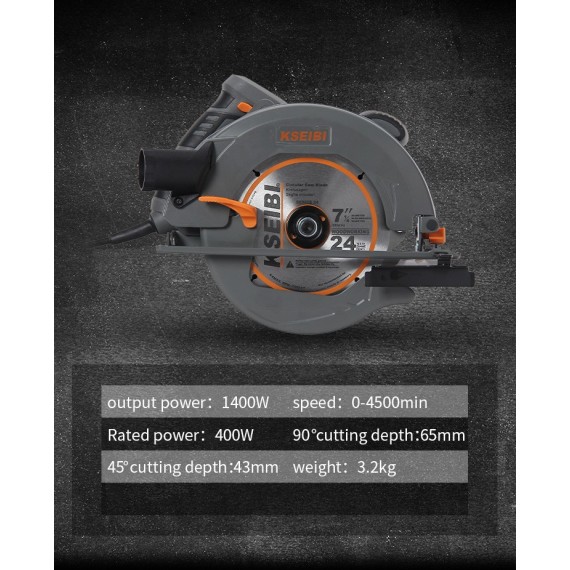 High-Powered Circular Saw for Precision Cuts | KSEIBI