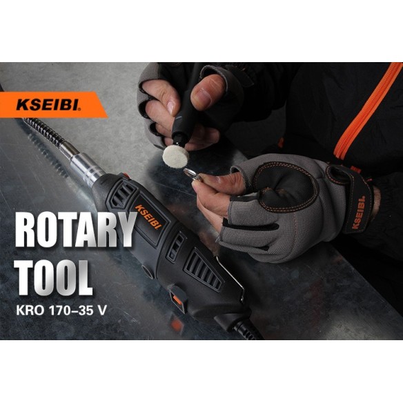 ابزار چندکاره چرخشی KRD 170-35 V با ۱۰۶ تکه | KSEIBI