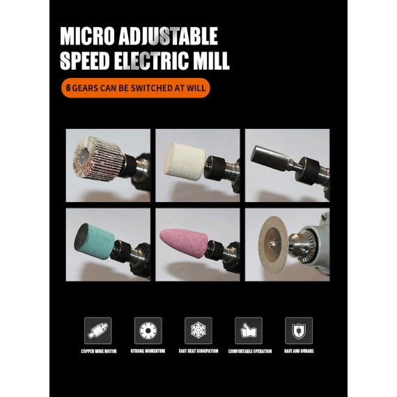 Versatile and Powerful Multi Rotary Tool Set with 106 Pieces | KSEIBI