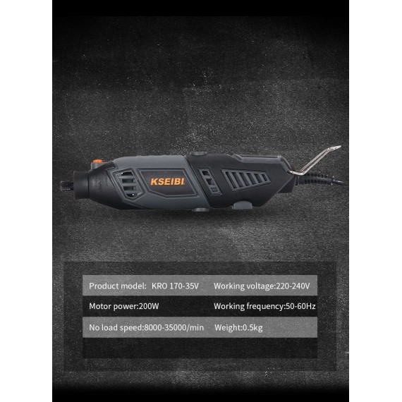 KRD 170-35 V多功能旋转工具，106件，170W | KSEIBI
